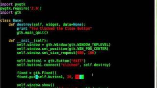 Python - GTK GUI - Tutorial #4 - Buttons