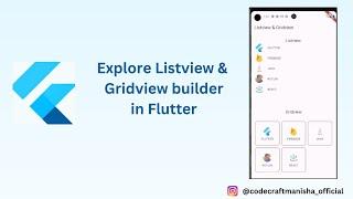 Mastering Flutter Lists: ListView, ListView Builder, and GridView Builder Tutorial