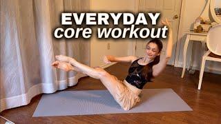 5 minute CORE workout | Ballet inspired, dancer abs, strong core, everyday ballerina core routine