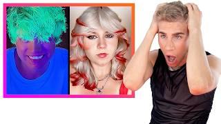 Hairdresser Reacts To Crazy Color Transformations