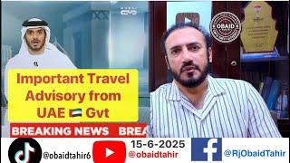 #uae government issues an #important #travel advisory to its citizens, residents and visitors