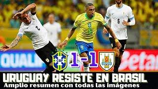 BRASIL 1 URUGUAY 1 RESUMEN COMPLETO. LA CELESTE AGUANTA EN BAHIA, LO DE VINICIUS, RAPHINHA, VALVERDE