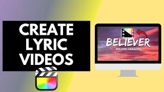 How To Use Pixel Film Studios Lyric Templates Plugin For FCPX