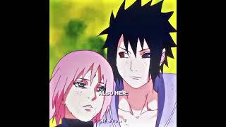 Psycho beast to pookie husband  #naruto #sakura #sasuke