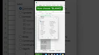 Remove BLANKS Easily in Excel #exceltips #microsoftexcel