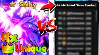 4x UNIQUE Illusionist Transcended (Aizen) VS Infinite Leaderboard On Anime Adventures