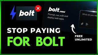 Use Bolt New For Free On Windows : STOP PAYING FOR BOLT !