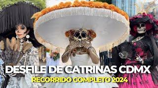 Así se vivió el ESPECTACULAR DESFILE DE CATRINAS en la CIUDAD DE MÉXICO 2024  (recorrido completo)