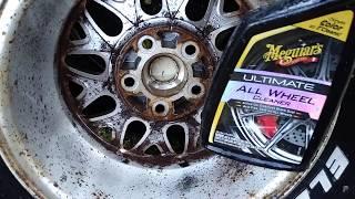 Meguiar's ultimate all wheel cleaner test review on a 20 year old rim thats never been clean wow