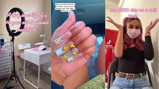 Day in the life as a nail tech |  TikTok Compilation