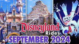 Disneyland Rides - September 2024 POVs [4K60 FPS]