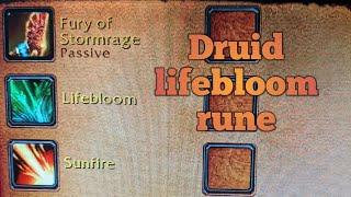 Season of Discovery: Druid lifebloom rune.