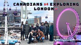 CANADIANS EXPLORING LONDON+#londoneye #cablecar #towerbridge #bigbenlondon #placestovisitinLondon