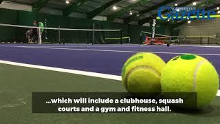 Indoor tennis courts at Atlantic Racquet Centre