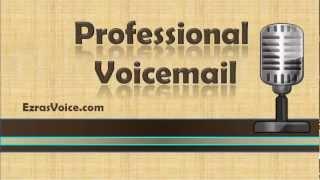 Professional Voicemail, Voicemail Greetings Examples, Professional Voicemail Greeting