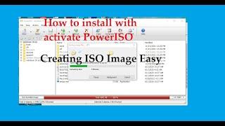 How to install & activate poweriso software with iso file crating