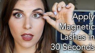 How to Apply Magnetic Eyelashes WITHOUT Eyeliner  | Bailey B.