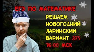 Решаем новогодний ЛАРИНСКИЙ вариант ЕГЭ №375 на 100 баллов. 14, 15, 16, 17, 18, 19 задания