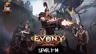 Evony: The King's Return| New update | Levels  1-14 | Fore gaming