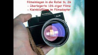 Rollei SL 26: 2 Möglichkeiten einen Film einzulegen