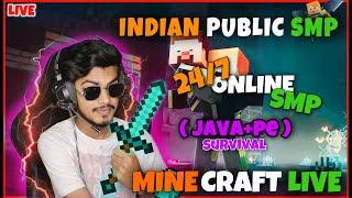 MINECRAFT BED WARS LIVE STREAM INDIA |24/7 Online PIKA NETWORK ServerJAVA+PE |HINDI GAMEPLAY