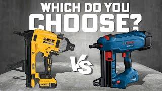 Nailing Into CONCRETE with DeWalt's 20V MAX & Bosch's 18V PROFACTOR Nailers