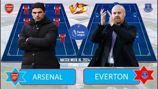  KEEP WIN GUNNERS   ARSENAL VS EVERTON ~ Head to Head Predicted Lineup EPL WEEK 16 2024/2025