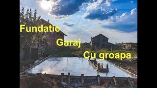 Fundatie garaj cu Groapa beton B250 c16/20