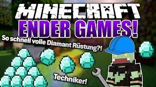 So schnell volle Diamant Rüstung!? Techniker - Minecraft ENDER GAMES SERIE #38 | ungespielt