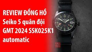 Đồng hồ nam Seiko 5 quân đội GMT 2024 SSK025K1 size 39.5 mm 4R34 automatic ( SSK025)