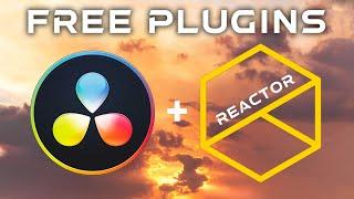 BEST FREE PLUGINS and EFFECTS (Reactor) for Davinci Resolve Fusion