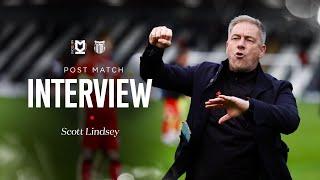 INTERVIEW: Scott Lindsey on victory at Grimsby Town