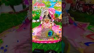 Radha Rani ka shringar # Radhey Radhey # funny #short video #viral video #Radhe Krishna