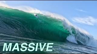 SURVIVING 15ft CAPE SOLANDER FROM THE IMPACT ZONE WITH BRENDEN NEWTON // SURFING & BODYBOARDING