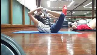 R.S Flexiblenia Amazing Contortion contortionist start warming up