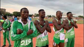 Men’s 4x400m final. African University games. UDS  wins. UNILAG 2024.