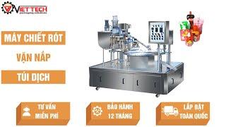 Máy chiết rót, văn nắp túi dịch tự động | VIETTECH