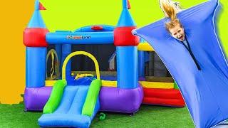 Assistant Bounce House Obstacle Course Contest with Mr  Engineer