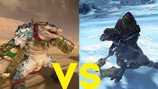 Благословенный кроксигор vs Воины фимиров: Total War Warhammer 2. тесты юнитов v1.7.0.