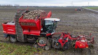 From beet to wheat | Muddy harvest 2024 | Agrifac & Valtra on tracks