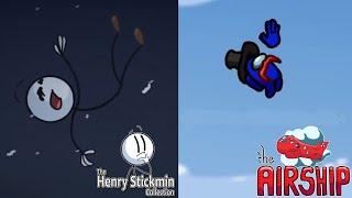 Among Us Airship Ejection vs Henry Stickmin The Betrayed