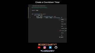 Create a Countdown Timer in Python | Python Examples | Python Coding Tutorial | Python Interview