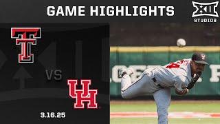 Texas Tech vs. Houston (3.16.25) Highlights | 2025 Big 12 Baseball