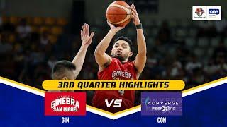 BRGY. GINEBRA vs. CONVERGE | 3RD QUARTER HIGHLIGHTS | QUARTERFINALS | PBA SEASON 49 PHILIPPINE CUP