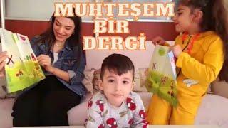 DERGİ ÇALIŞMASI YAPTIK! EĞİTİCİ VİDEOLAR |EĞLENCELİ VİDEO| FUNNY KİDS VİDEO |AYAK GIDIKLAMA