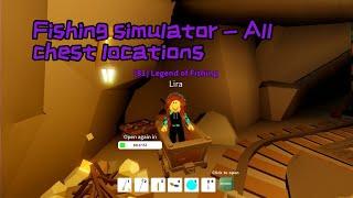 Roblox Fishing Simulator - All chests locations how find treasure and sunk ship