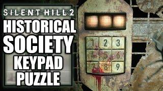 Silent Hill 2 - Historical Society Keypad Puzzle