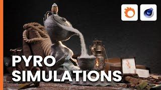 Pyro simulations directly in Corona for Cinema 4D