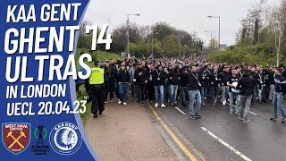 ULTRAS GHENT ’14 IN LONDON ️ QUARTER-FINAL Conference League West Ham vs KAA Gent 20.04.23 #UECL