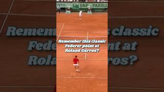 Federer vs Djokovic - Roland Garros classic point